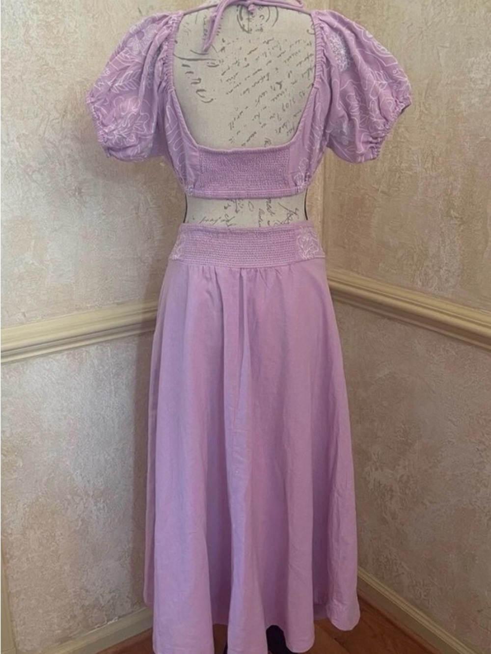 FREE PEOPLE lotus set Lilac Smocked Waist Maxi Skirt - Women - Picture 8 of 12